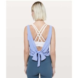 LULULEMON ITS A TIE TANK TOP PASTEL PERIWINKLE